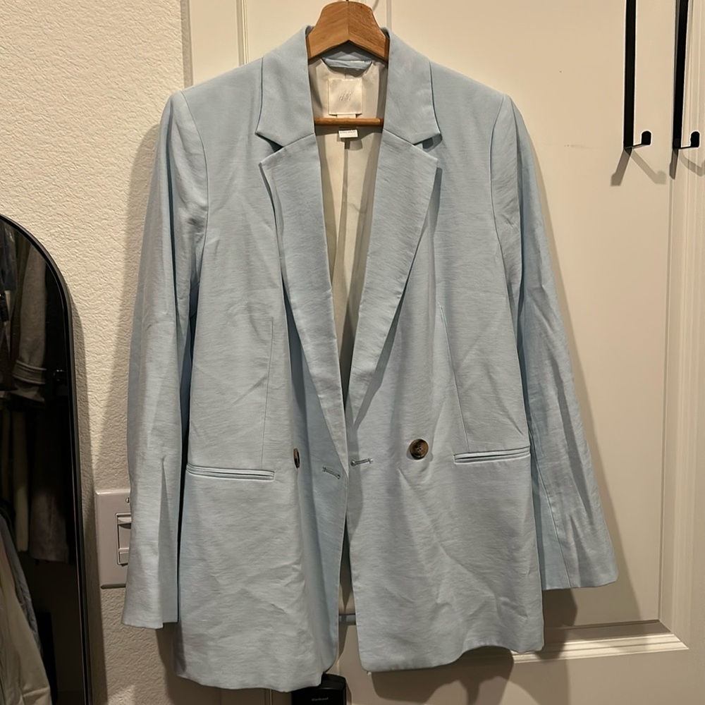 H&M Light Blue Blazer Size XS